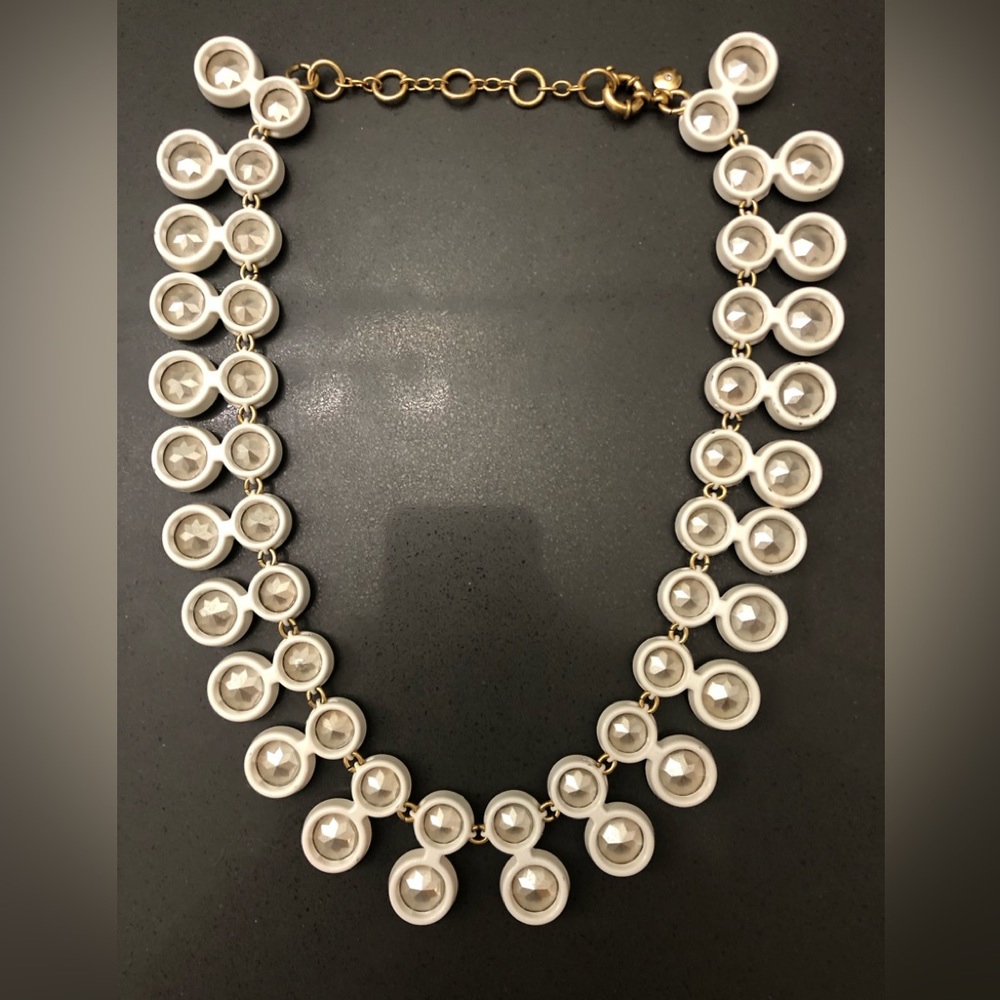 J. Crew Crystal Double Drop Necklace - Picture 7 of 10